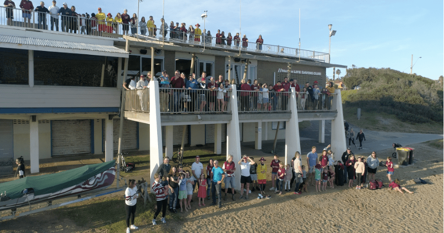 Drone photo Last day of old clubhouse